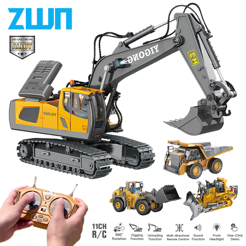 Heavy Equipment Games - ZWN 2.4G zdalnie sterowana koparka wywrotka