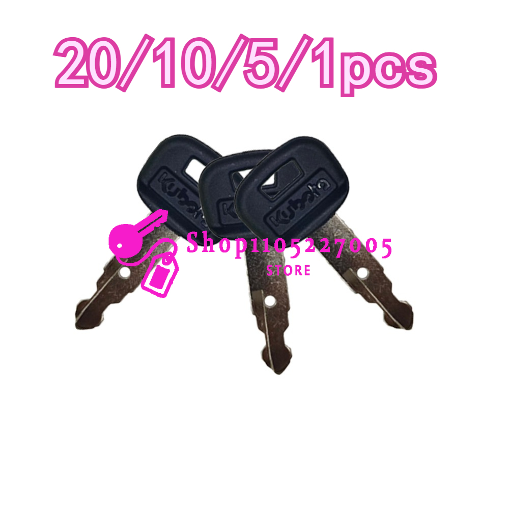 Heavy Equipment Kubota - 20/10/5/1 szt. Nowe kluczyki do stacyjki