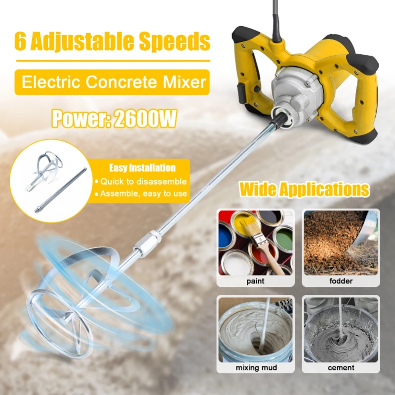 Mieszalnik elektryczny do beto – Concrete Mixer Machine recenzja i cena