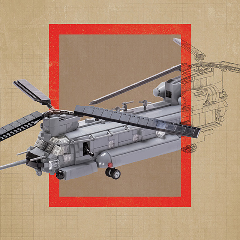 Model helikoptera MH-47G, kloc – Heavy Equipment Games recenzja i cena