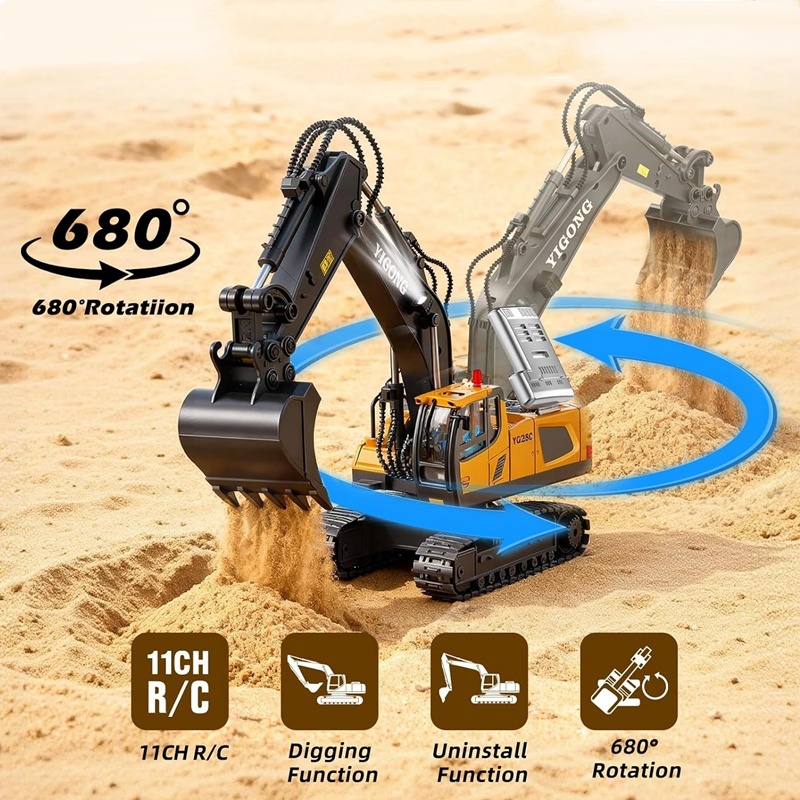 4WD zdalnie sterowana koparka  – Heavy Equipment Games recenzja i cena