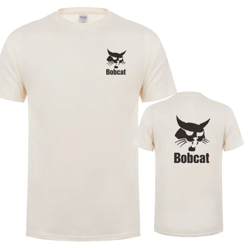 Bobcat T Shirt Letni męski kró – Heavy Equipment Logo recenzja i cena